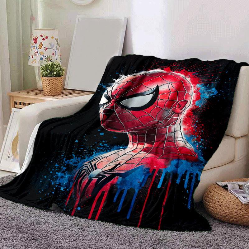 1pc Spier-Man Printing Blanket - Soft, All-Season Throw for Living Room, Beroom,Personalize Gift with Aorable Cartoon esign