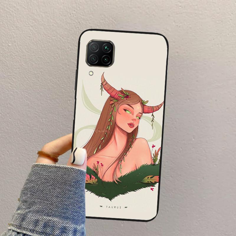 Horoscope Girl Scorpio Taurus Virgo For Huawei Nova 3i 7i 8i 11i 12i 9 10 SE Y73 Y90 Y70 Y72 Y61 Y91 P30 P40 Lite P60 Pro Case