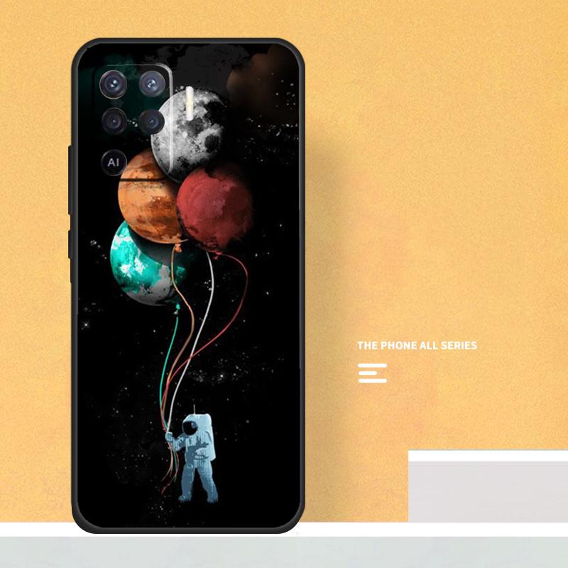 Astronaut Balloons Star Space Planet Case For Oppo A74 A94 A54 A15 A17 A57 A6 A5 Pro A16 A76 A96 A40 A60 A80 A18 A38 A58 A78 A98