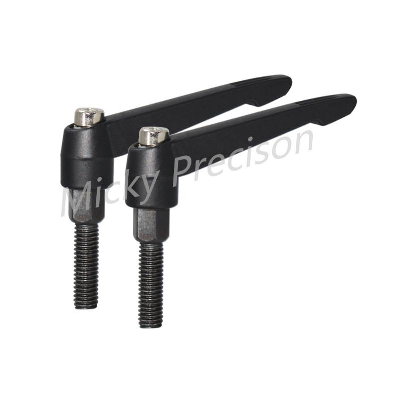 1Pcs  Adjustable Handle Clamp Levers Thread Knob M4 M5 M6 M8 M10 Length 10-50mm