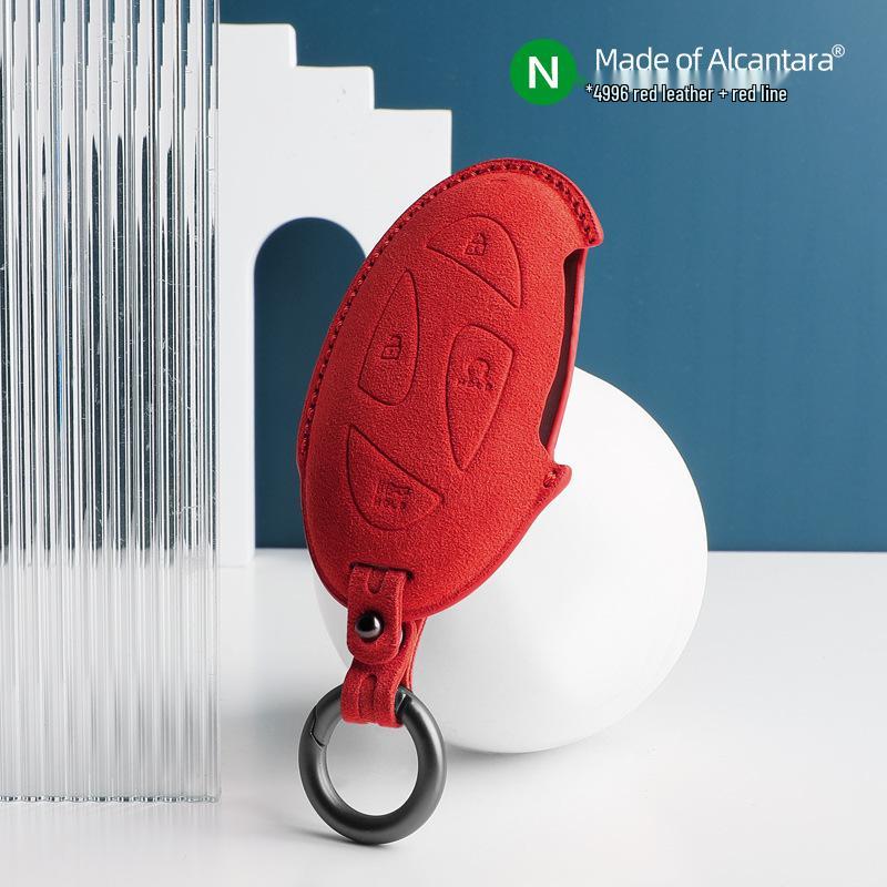 Alcantara Suede 3D Key Cover for Hyundai ix35, Elantra, Mistra, Yuedong
