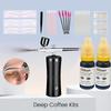 Eyebrow Tint Airbrush Hybrid Pigment Kit with Auxiliary Stickers And Brush for Dye & Tint Mapping Tattoo Supply Microblading