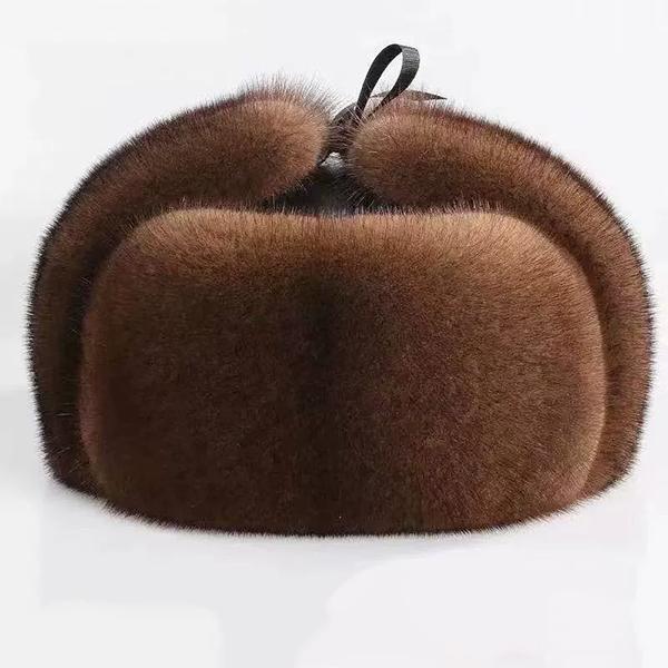 WTEMPO Men's Women's Outdoor Soft Faux Fur Ear Protection Hats for Hiking Skiing Walking Autumn Winter Windproof Cold-proof Warm Plush Bomber Hats
