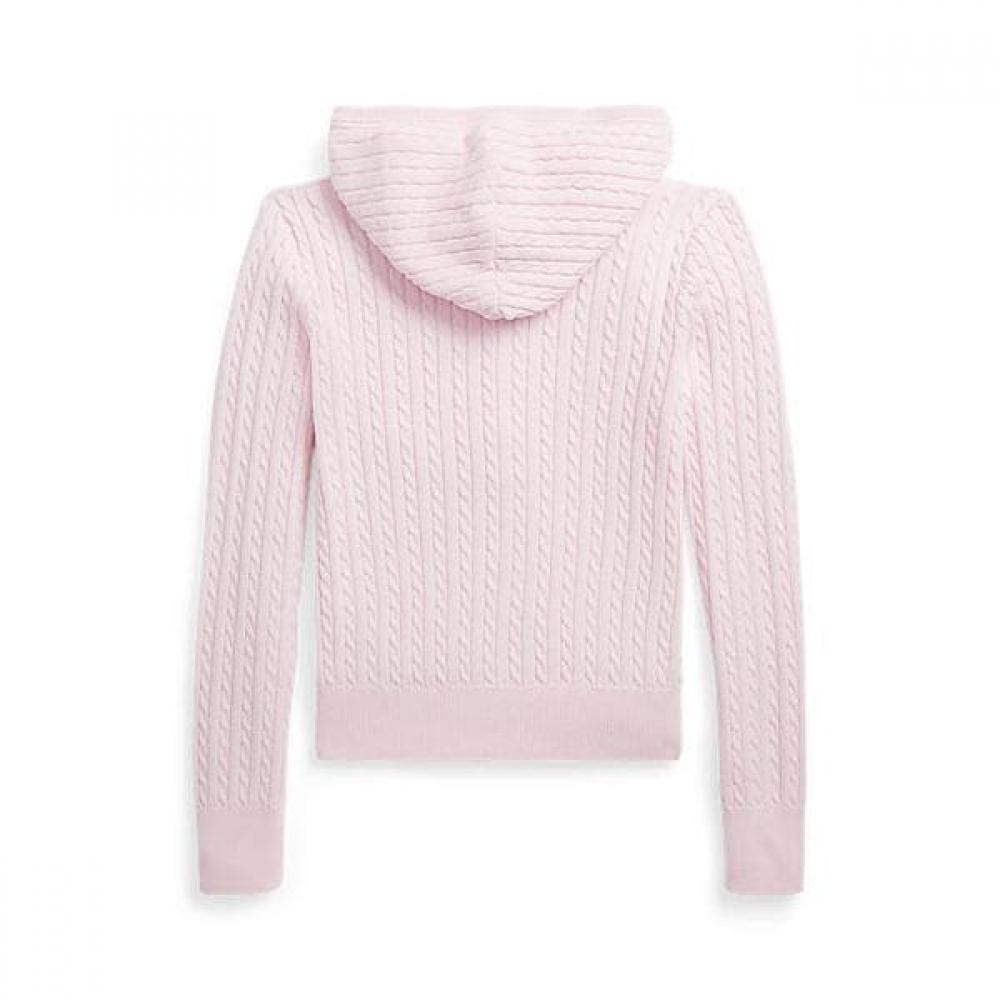 Polo Kids Girls 7 16 Years Old Mini Cable Cotton Full Zip Hoodie  Cwposweg6820384650 