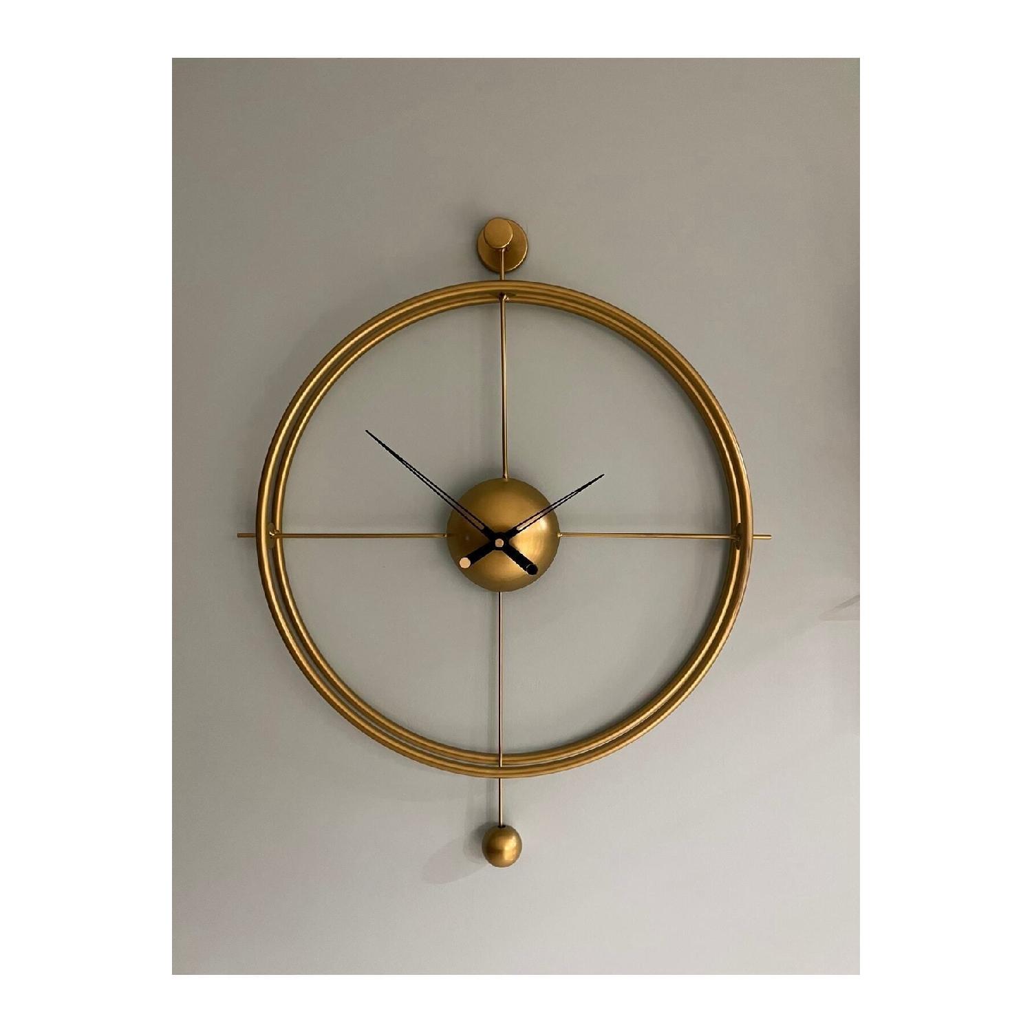 

Xxl 75x90 см - Versayce Time - Металлические настенные часы - Современные декоративные металлические настенные часы золотой