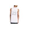 Jordan Striped Alphabet Numeric Print Round Neck Vest Men Tops White DM1380-100