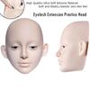 3 Layers Lashes Makeup Training Tool Silicone Practicing Makeup Face Board