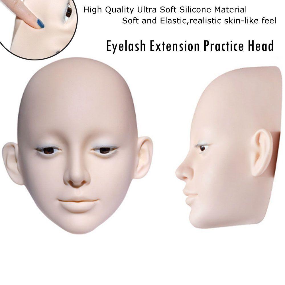 3 Layers Lashes Makeup Training Tool Silicone Practicing Makeup Face Board