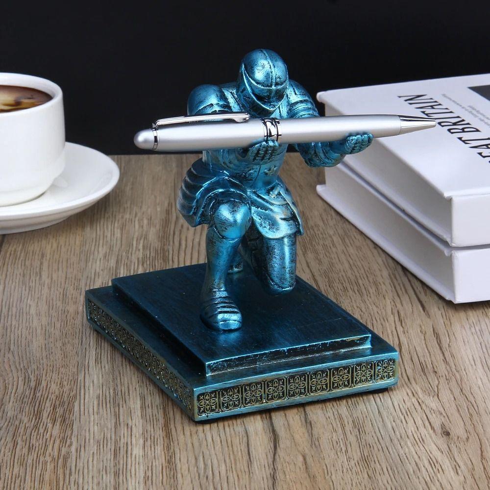 Pen Holder Executive Knight Pen Holder Executive Knight Creative Pen Holder  Ornaments