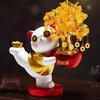 Lucky Cat Resin Craft Key Holder for Home Decor & Children's Room Storage