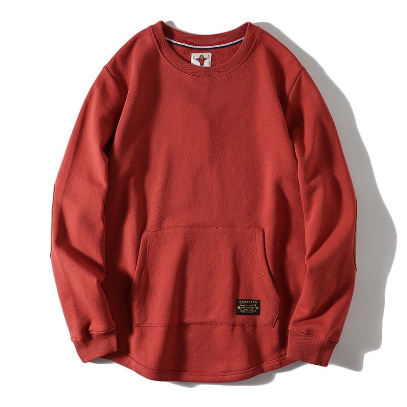 Foreign Trade Export Cotton Hoodie Men's Spring and Autumn American Heavy Thick Patch Top Cut the Tag off Original Single Men's Clothing Outerwear
