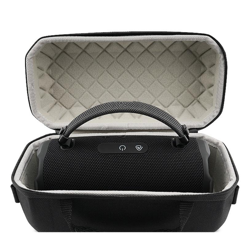 Shockproof Carrying Case Portable Storage Handbag Compatible For Charge 6 Bluetooth-compatible Speaker Black