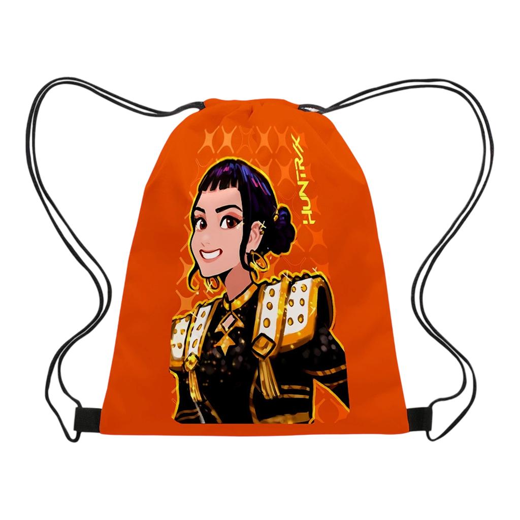 Printed Drawstring Pocket, Portable Drawstring Bag, Water-resistant