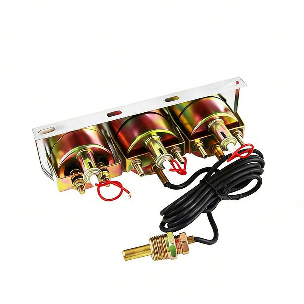 Triple Gauge Cluster For Saloon Cars Lorries Construction Machinery Motorcycles Three-in-one Instrument Cluster Accessories