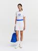 SERGIO TACCHINI W Resort Aop Pleated Skirt (White)