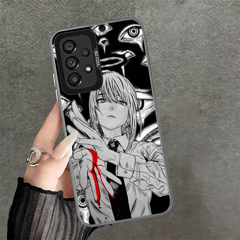 Anime Character Makima CSM Soft Phone Case for Samsung A17 A16 A15 A14 A13 A57 A56 A55 A54 A53 A37 A36 A35 A34 A33 A26 A25 A24 A