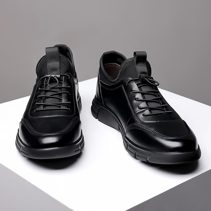 Fashion Versatile Men's Casual Leather Shoes New Arrival Sneakers Leisure Walk Male Footwear Oxford Shoes Men Lace-Up Treking Footwear