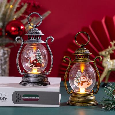 Dekoracje świąteczne niosące kucyki, światła, prezent, przyjęcie, stół, choinka, wisior