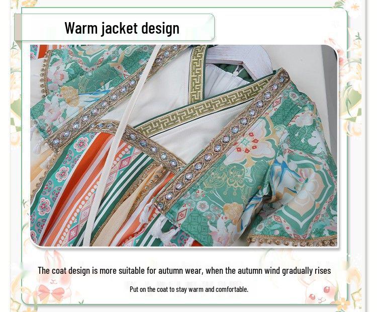 Autumn Western-Style Ethnic Hanfu: Girls' Retro Performance Costume