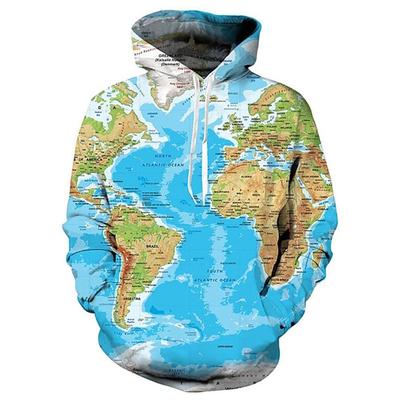 Felpe con Cappuccio con Stampa Mappa del Mondo 3D per Uomo Bambino Moda Streetwear Felpe con Cappuccio Maglioni Invernale Cool Harajuku7 Felpa con Cappuccio