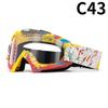 Motorcycle Goggles Water Transfer Off-road Outdoor Riding Sports Glasses Ski Goggles Windproof Glasses