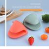 Heat Resistant Silicone Kitchen Gloves Non-slip Anti-scald Food Safe Mitts for Oven Baking Microwave Grilling