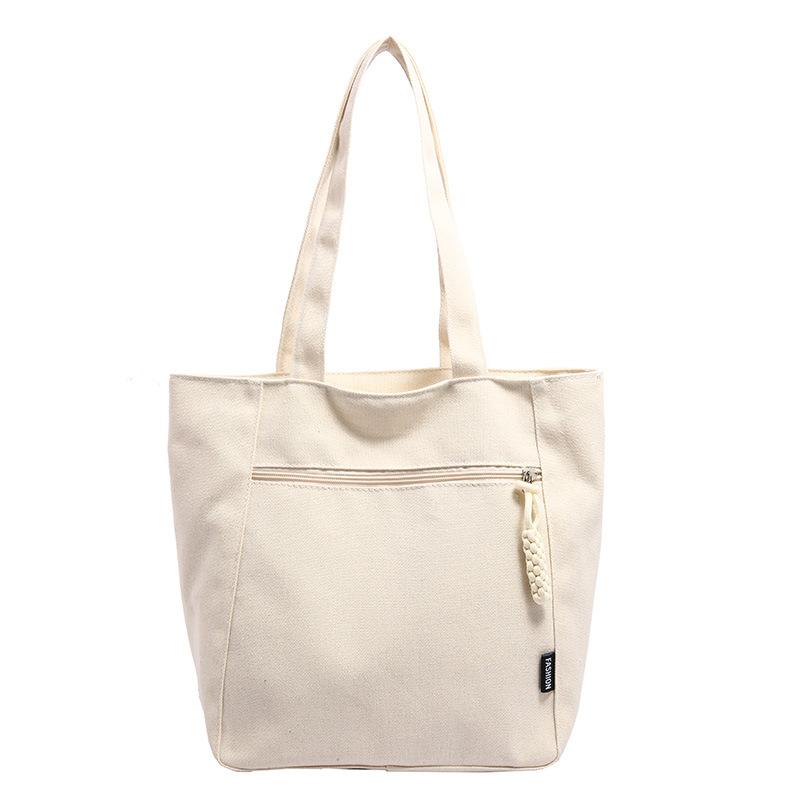 

Autumn fashion big bag women s 2025 new trendy high-end texture versatile large-capacity shoulder bag canvas tote bag белый