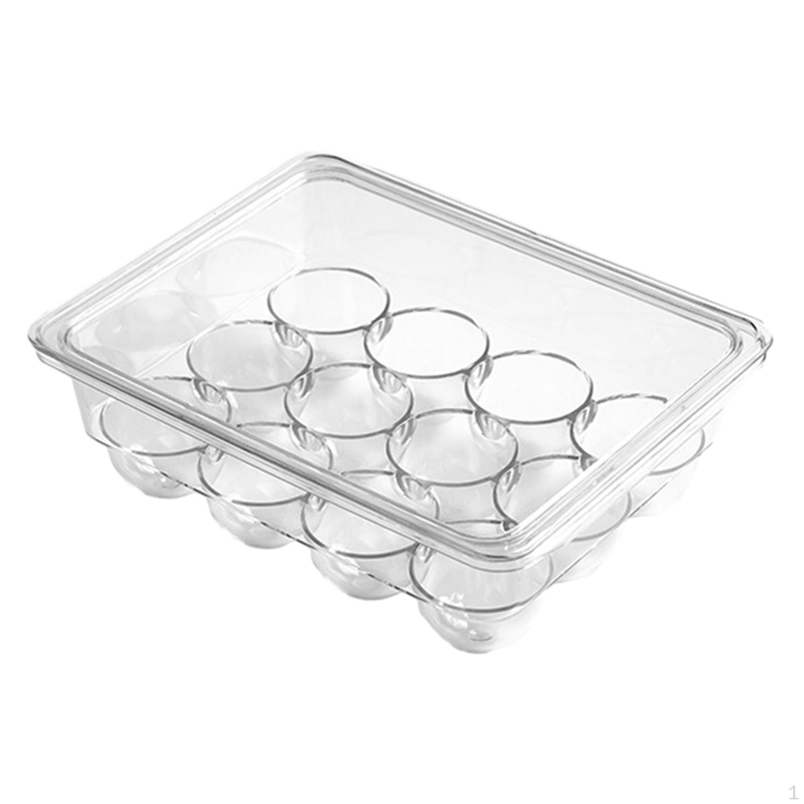 Egg Holder for Refrigerator Organizer Fridge Eggs Organizers Tray 12 grids