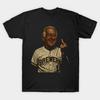 Men Black Print T-shirt Vintage, Bob Uecker No-Cut Transfer Paper Print Cotton Tshirt