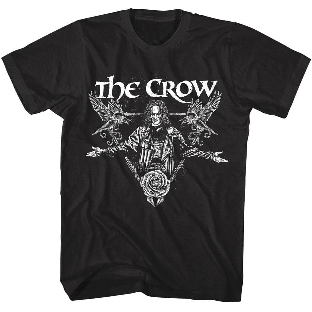 The Crow Eric Draven Rose and Crows Men s T Shirt M