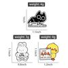 Error 404 Reminder Enamel Pins Cartoon Cute Black Cat Duck Rabbit Brooches Lapel Badge Cartoon Animal Jewelry Gift for Friends