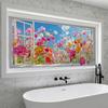 3D Realistic Static Window Clings Waterproof Oil-proof UV Printed Window Film Removable Window