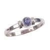 Natural Tanzanite Gemstone 925 Solid Sterling Silver Jewelry Ring Size 5.5 G2f03
