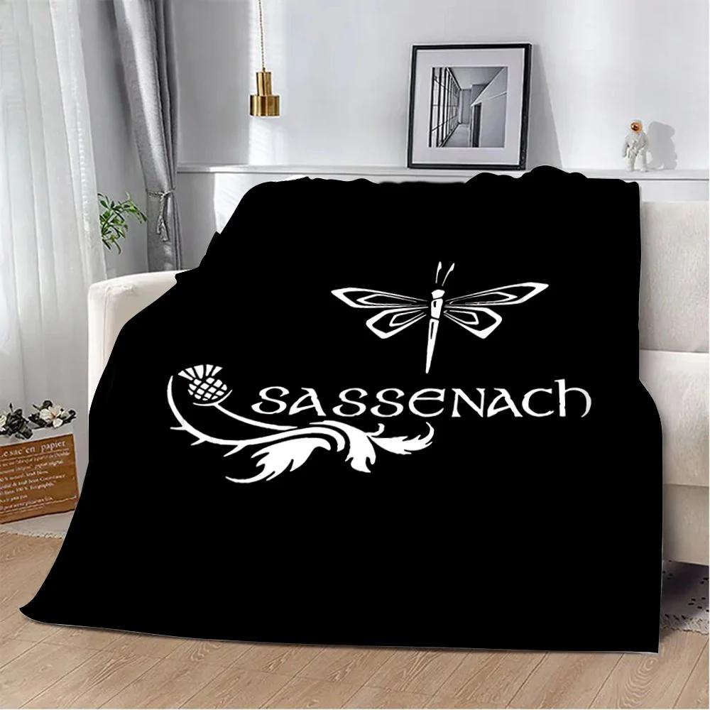 OUTLANDER TV Jamie Fraser Sassenach Libellen-Print Decke Picknickdecke Warm Weich und Bequem Zuhause Reise Geburtstagsgeschenk