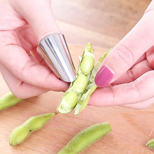 Finger Cots/stainless Steel Nail Covers/edamame Peelers/metal Garlic Peelers (set of 5)