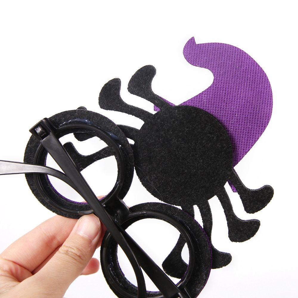 Skull Head Eyeglasses Frames Cobweb Ghost Halloween Decoration Glasses Pumpkin Halloween Dress Up