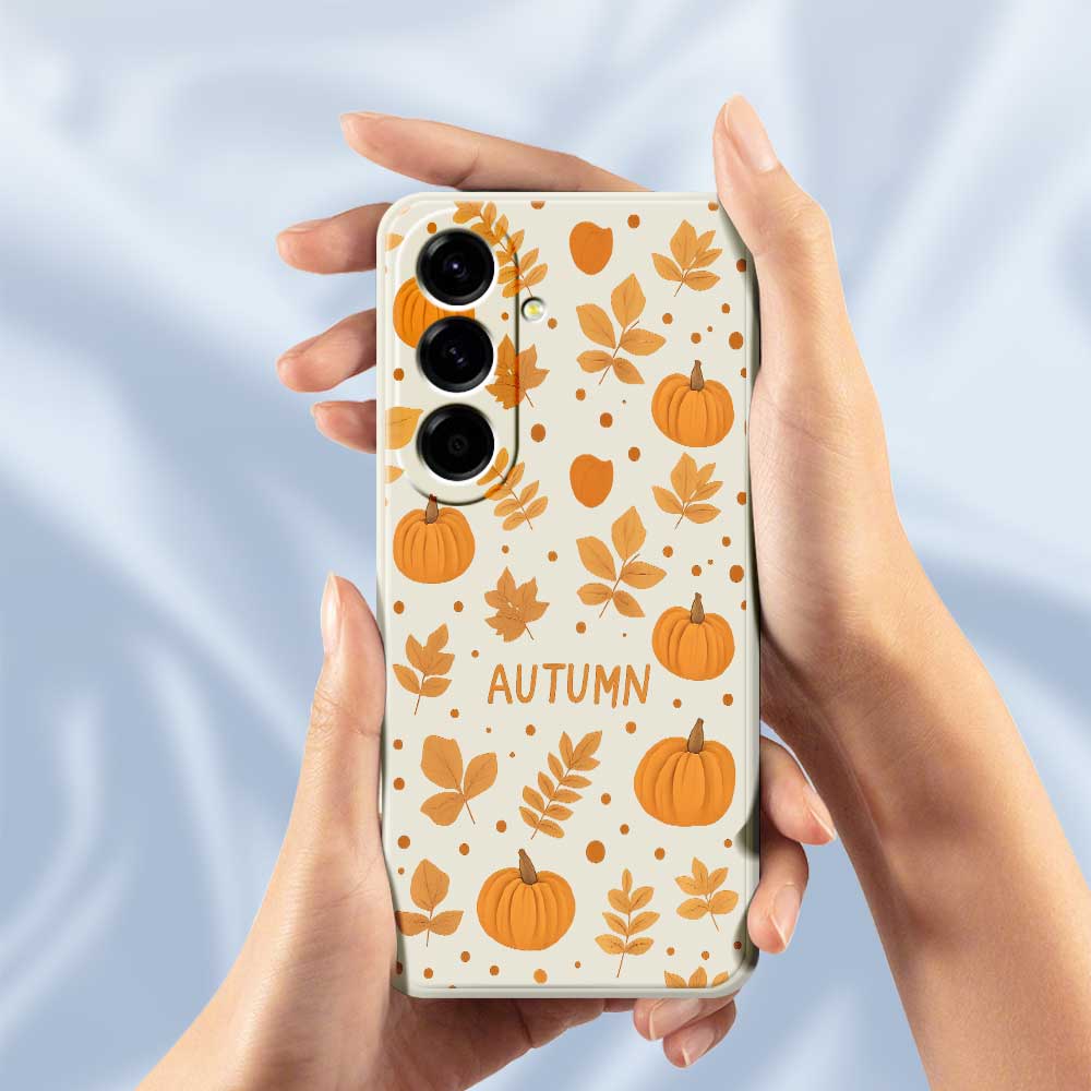 For Samsung Galaxy A56 5G Case Autumn Theme Pattern Printing Straight Edge TPU Phone Back Cover
