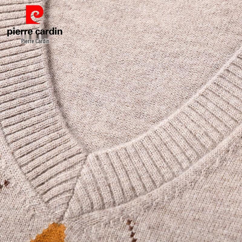 Pierre Cardin Men's 100% Wool V-Neck Sweater Vest