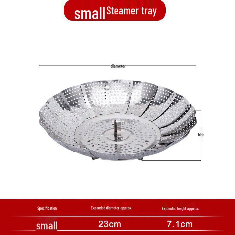 Stainless Steel Expandable Steamer Basket for Buns and Xiaolongbao