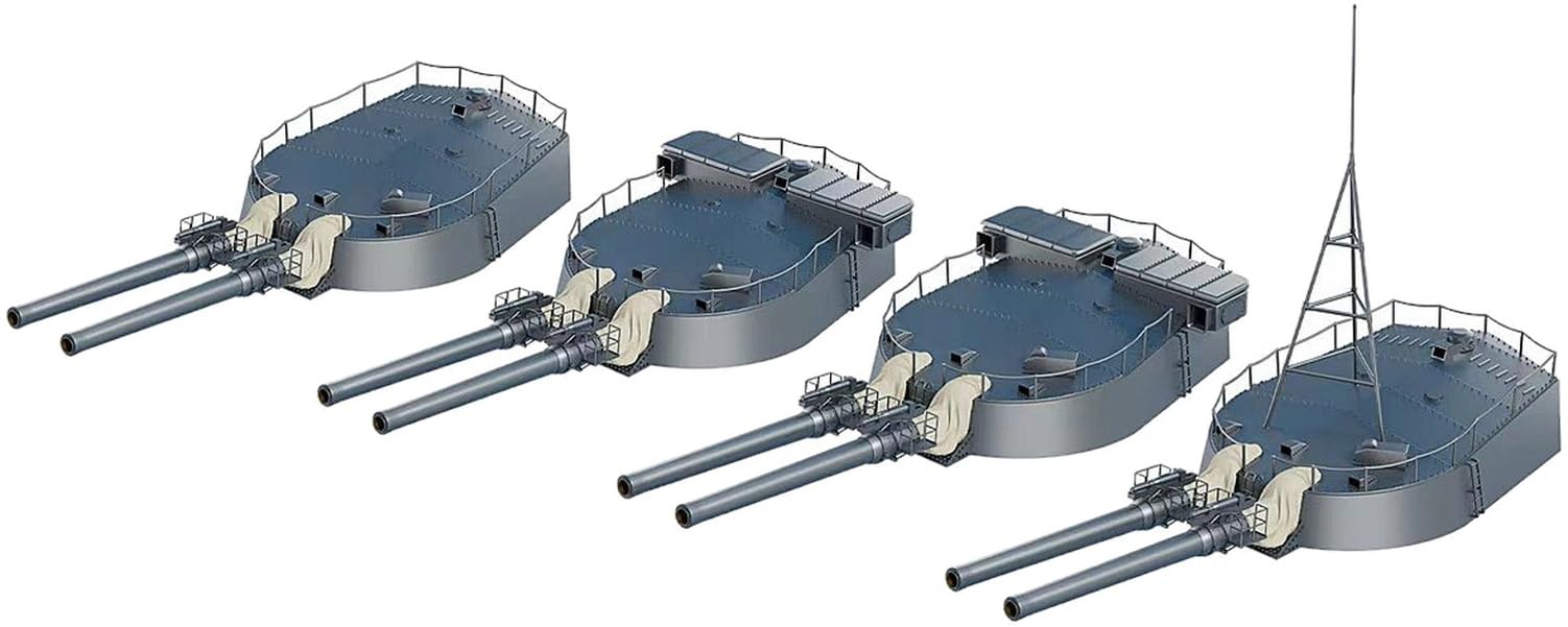 

Bunker Studio Japanese Haruna 45 Caliber Twin Gun Set June 1944 Plastic Model Kit Parts BSTIJN35178 1/350 35.6cm (4 units) (Ship)