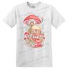 Skull Mushroom Art Graphic Halloween T Shirt Creepy Horror Tee