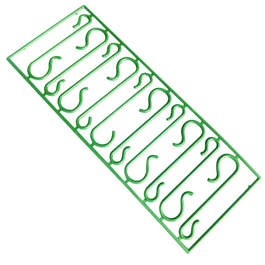 

20 Sheets Christmas Tree Hook Ornament Door Holder Hanging Plastic S Shape Hook Hangers