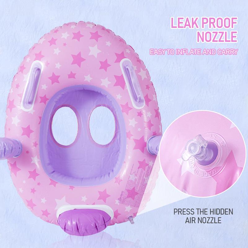 1Pack  PVC Inflatable Swimming Ring with belting Sun Shade Pool Float,  Inflatable Swimming Floats