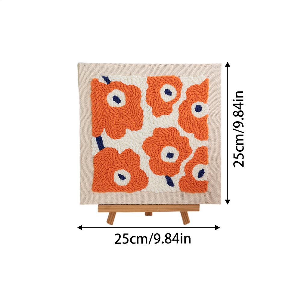 Punch Needle Stickerei Set Einfache Kunstwerke Deko-Sets Komplettes Punch Sticknadel Set Für Anfänger, Mädchen, Erwachsene