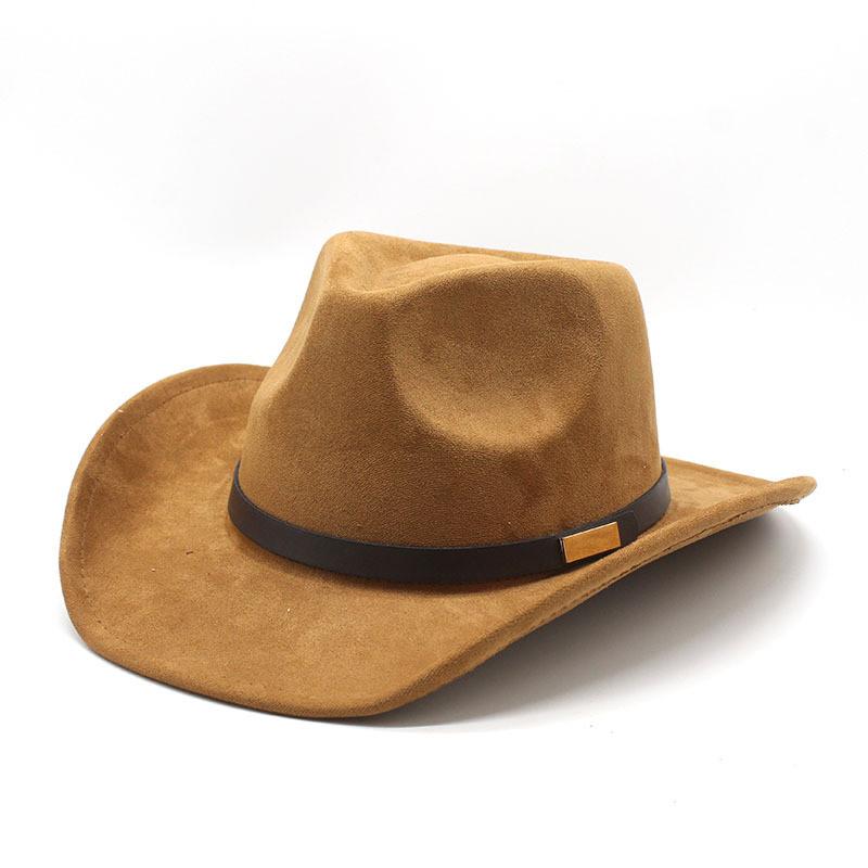 Pattern Vintage Cowboy Hat With Brim For Cultural Festivals And Outdoor Wear