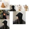 Stylish Cotton Summer Bucket Hat For Women Adjustable Breathable Sun Hat For Round Faces