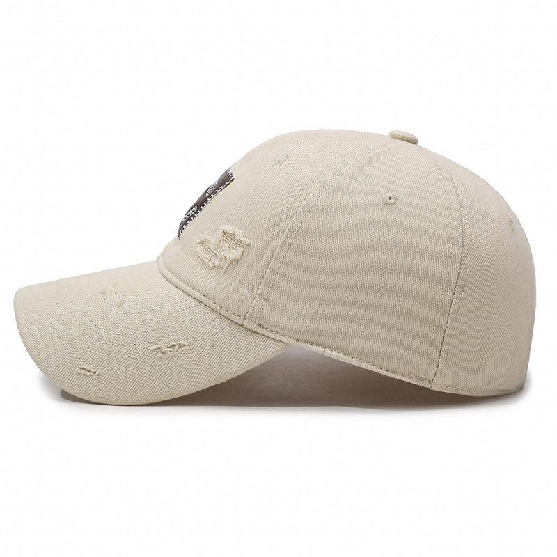 Ripped Patch Soft Top Big Brim Baseball Cap Fashion Casual Shade Cap Men And Women
