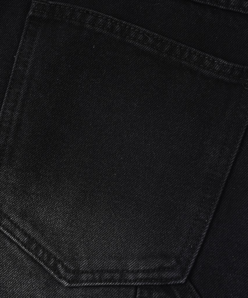 Descheuis Everyday Single-Pleat Carpenter Bermuda Denim Pants Black (Type A)