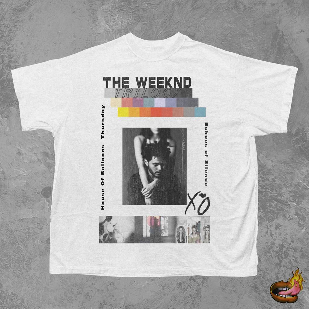 Street Hip Hop Men Cotton T-shirt The Weeknd Printed T-Shirt Casual Cotton High Quality Short Sleeve Male Female Clothing High Streetwear Top Tee