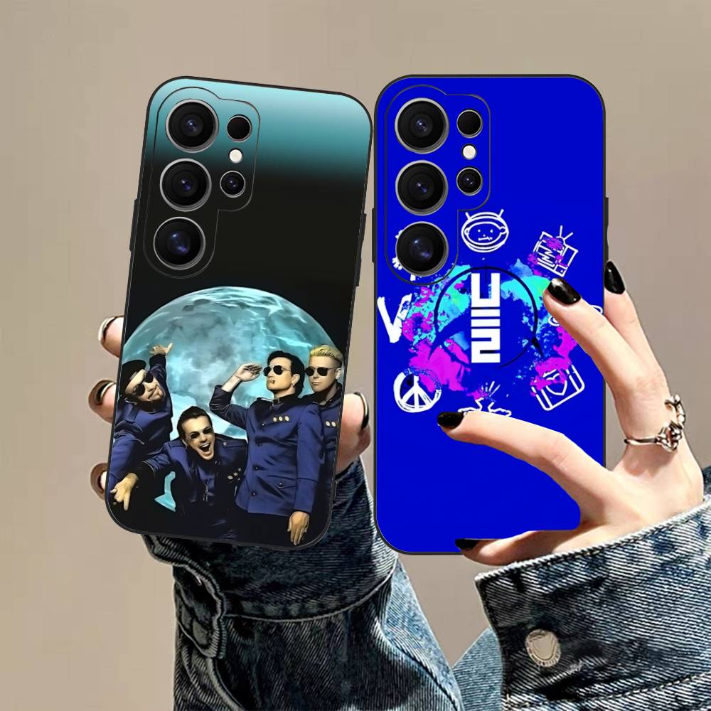 1pc Famous U-U2 Rock Band Phone Case For Samsung S 24 Fe 25 Ultra Plus 20 Lite 21 30 22 23 24 22 Ultra 5G Fundas
